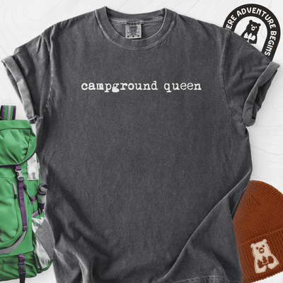 Campground Queen T-Shirt Gift For Hiker