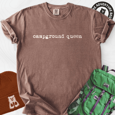 Campground Queen T-Shirt Gift For Hiker