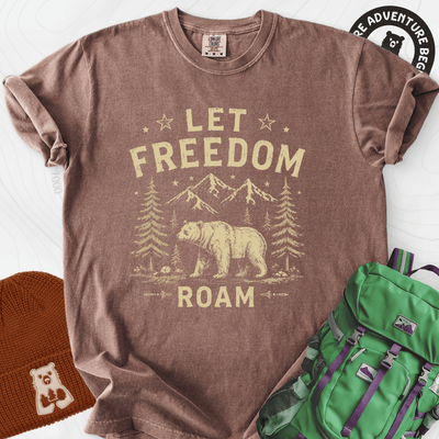 Let Freedom Roam T-Shirt Gift For Hiker