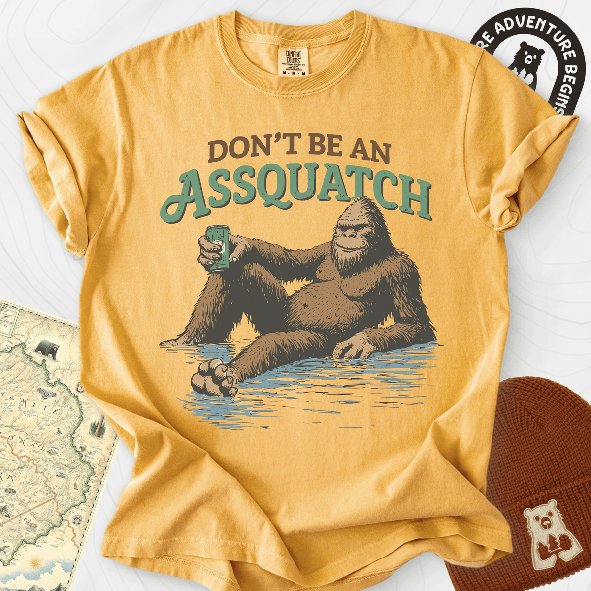 Don't Be an Assquatch T-Shirt Gift For Hiker
