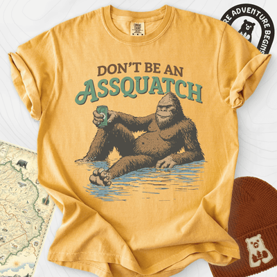 Don't Be an Assquatch T-Shirt Gift For Hiker