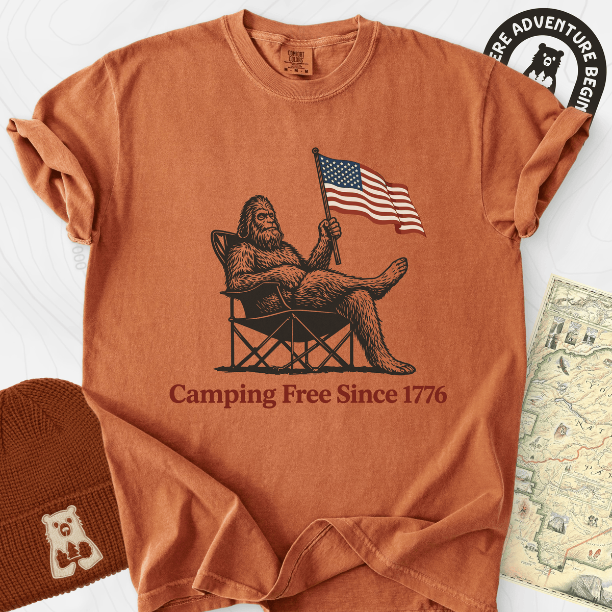Camping Free T-Shirt Gift For Hiker