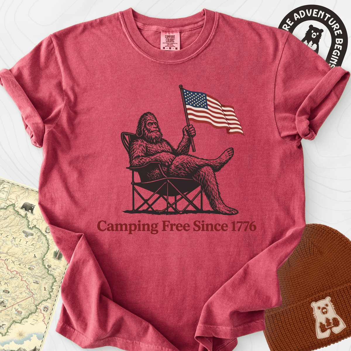 Camping Free T-Shirt Gift For Hiker