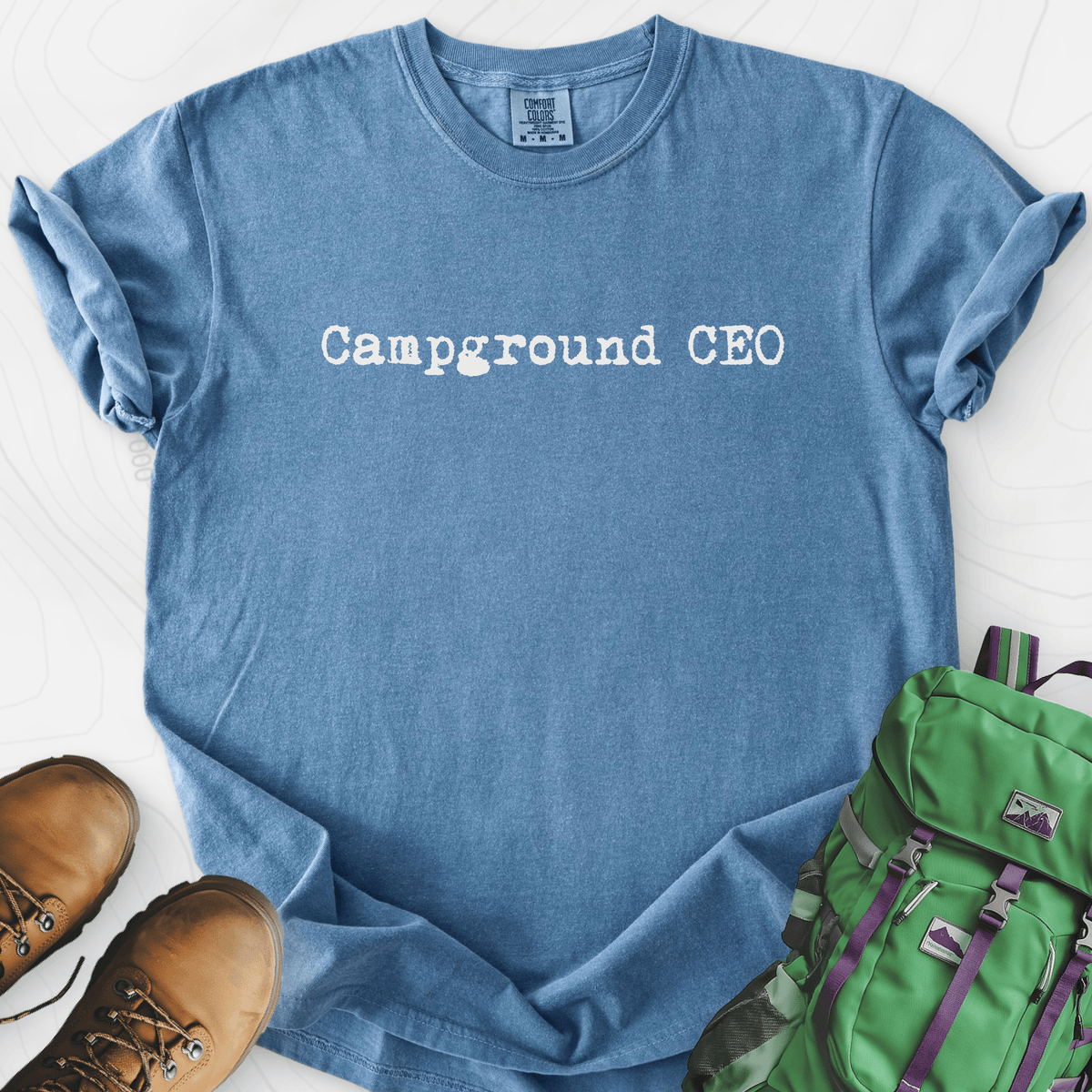 Campground CEO T-Shirt Gift For Hiker