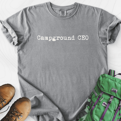 Campground CEO T-Shirt Gift For Hiker