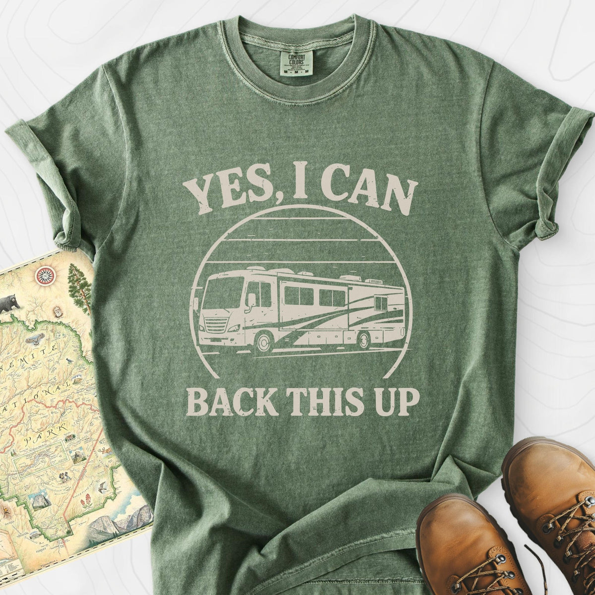I Can Back This Up T-Shirt Gift For Hiker