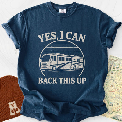 I Can Back This Up T-Shirt Gift For Hiker