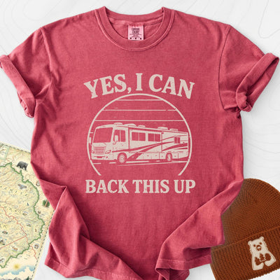 I Can Back This Up T-Shirt Gift For Hiker