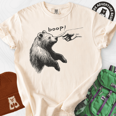 Boop Bear T-Shirt Gift For Hiker