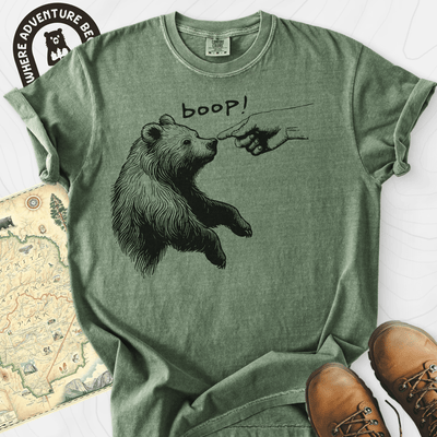Boop Bear T-Shirt Gift For Hiker
