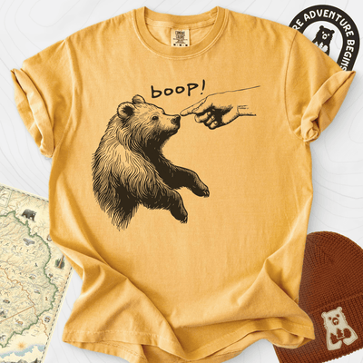 Boop Bear T-Shirt Gift For Hiker