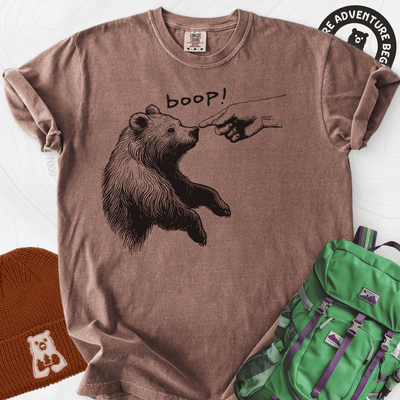 Boop Bear T-Shirt Gift For Hiker