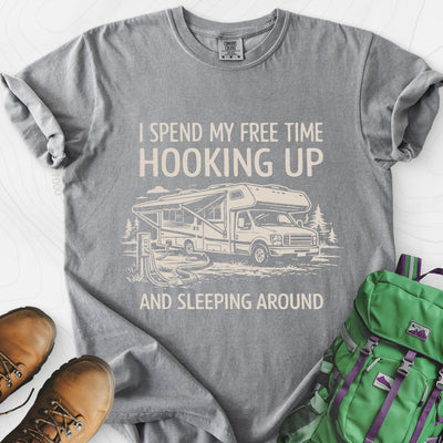 Sleeping Around T-Shirt Gift For Hiker