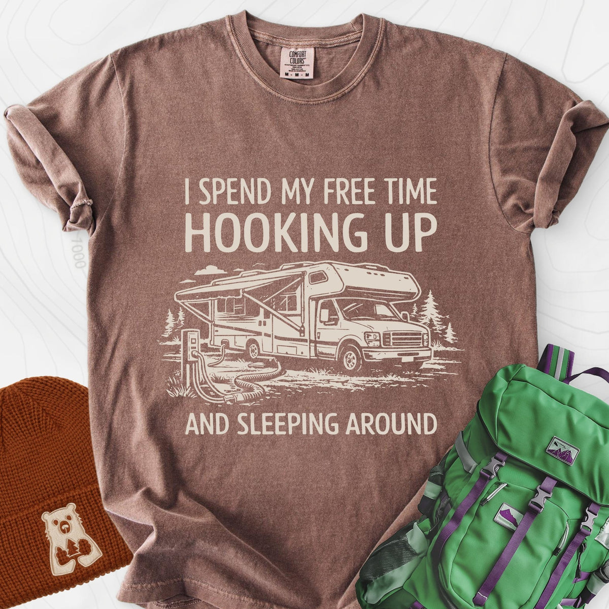 Sleeping Around T-Shirt Gift For Hiker