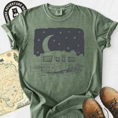 Night Camper T-Shirt Gift For Hiker
