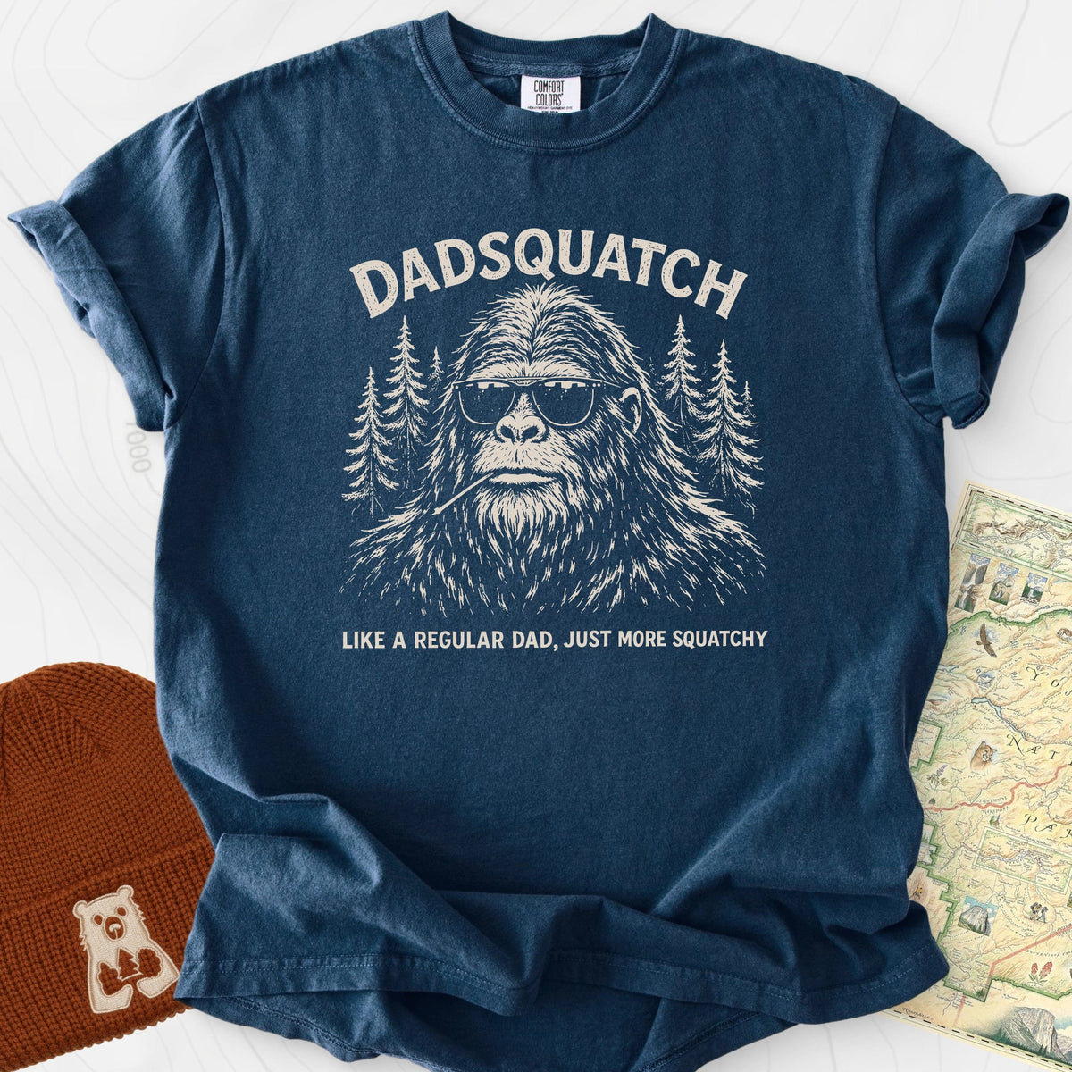 Dadsquatch T-Shirt Gift For Hiker