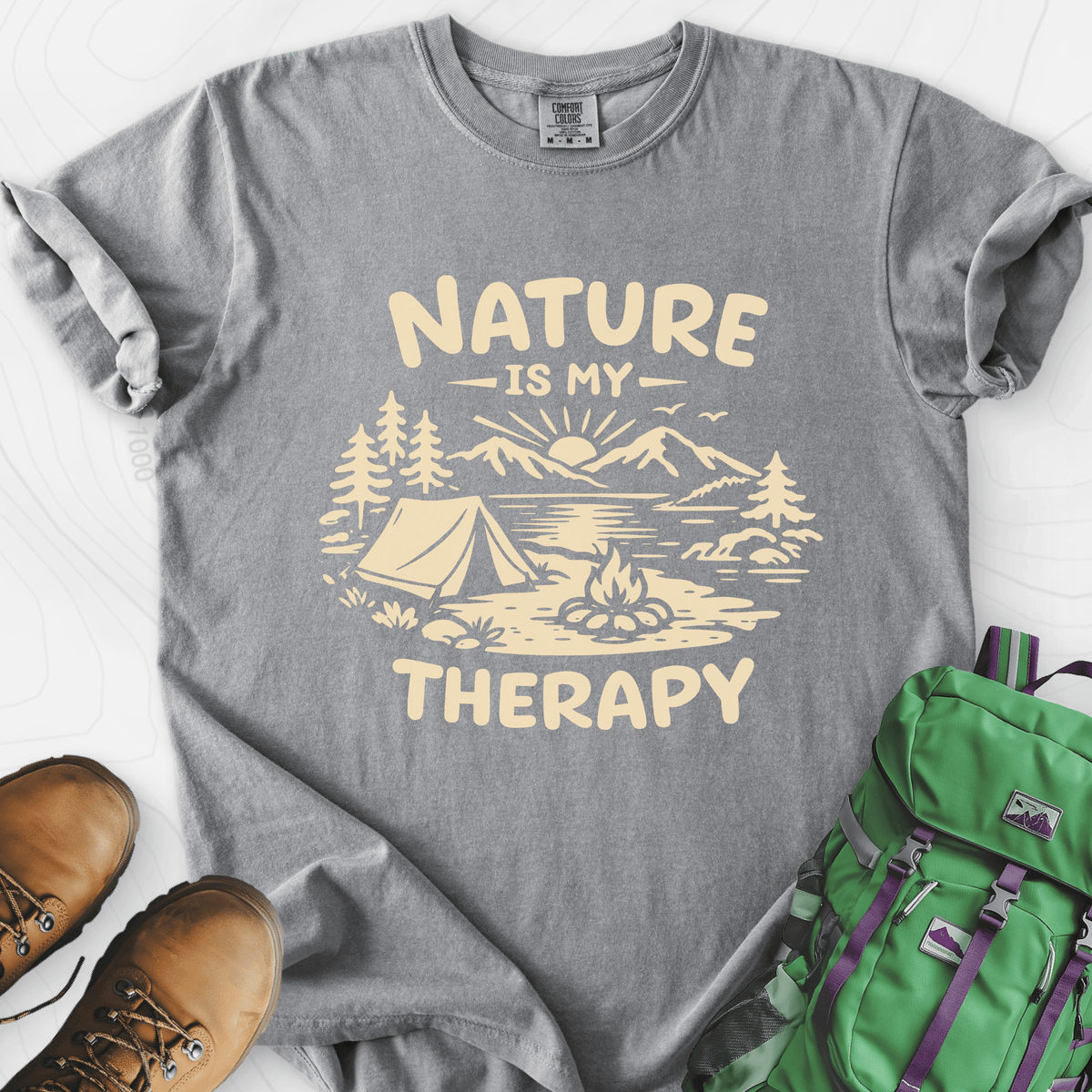 Nature Therapy T-Shirt Gift For Hiker