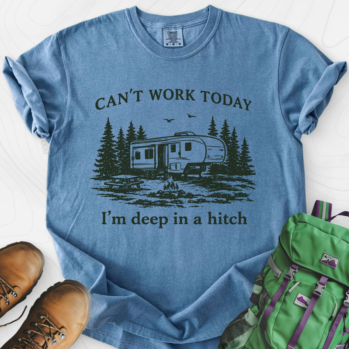 Deep in a Hitch T-Shirt Gift For Hiker