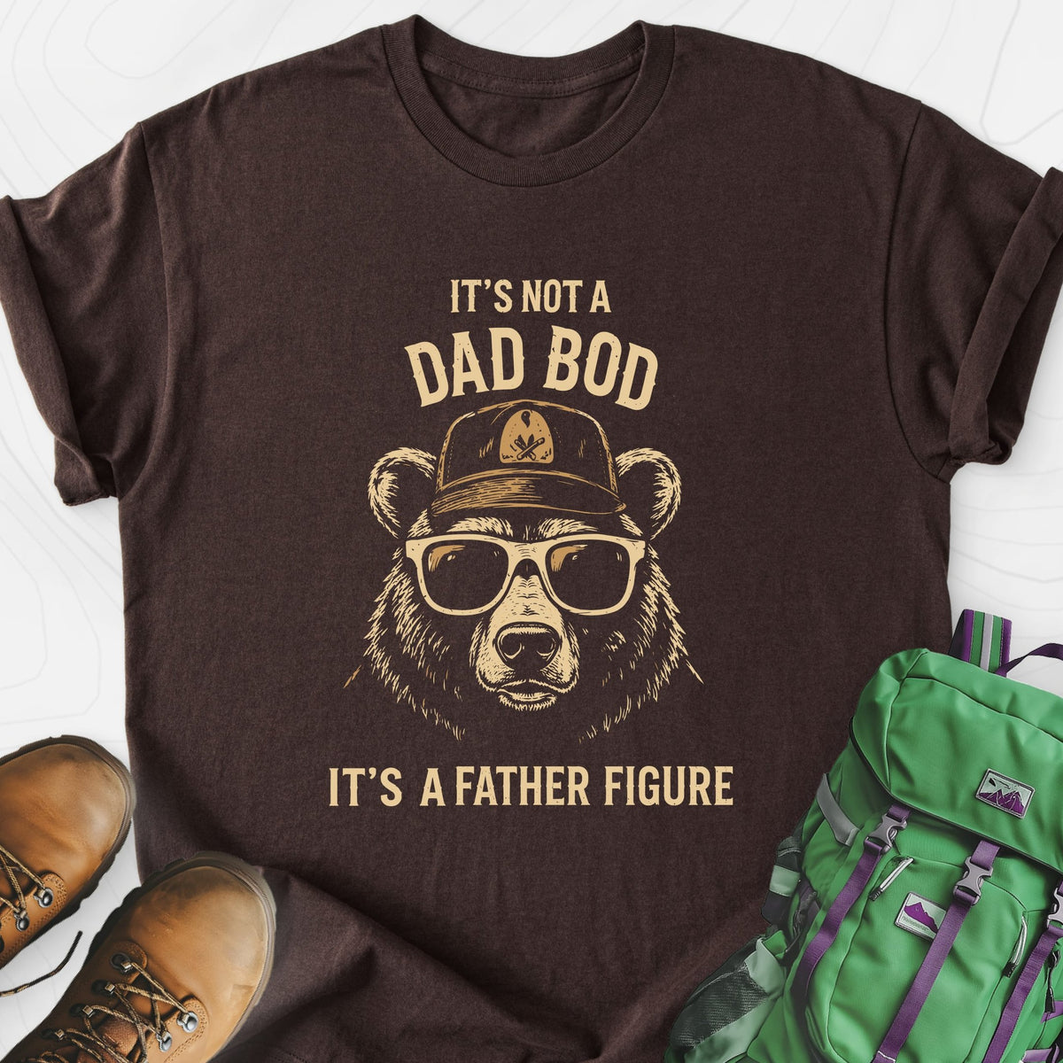 Not a Dad Bod Lightweight T-Shirt Gift For Hiker