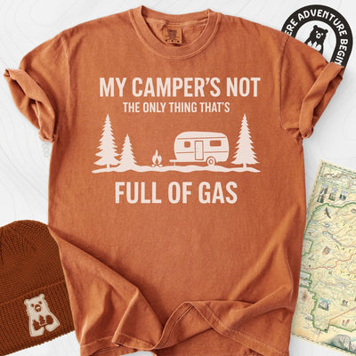 Full of Gas T-Shirt Gift For Hiker