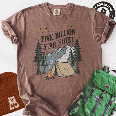 Five Billion Star Hotel T-Shirt Gift For Hiker