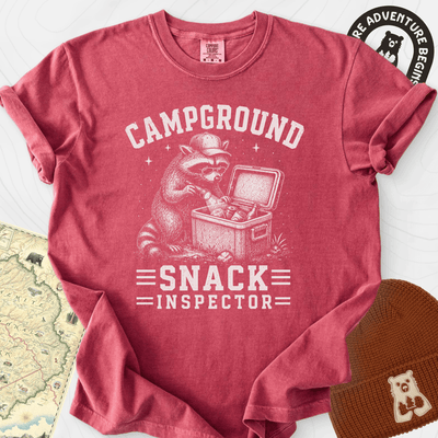Raccoon Snack Patrol T-Shirt Gift For Hiker