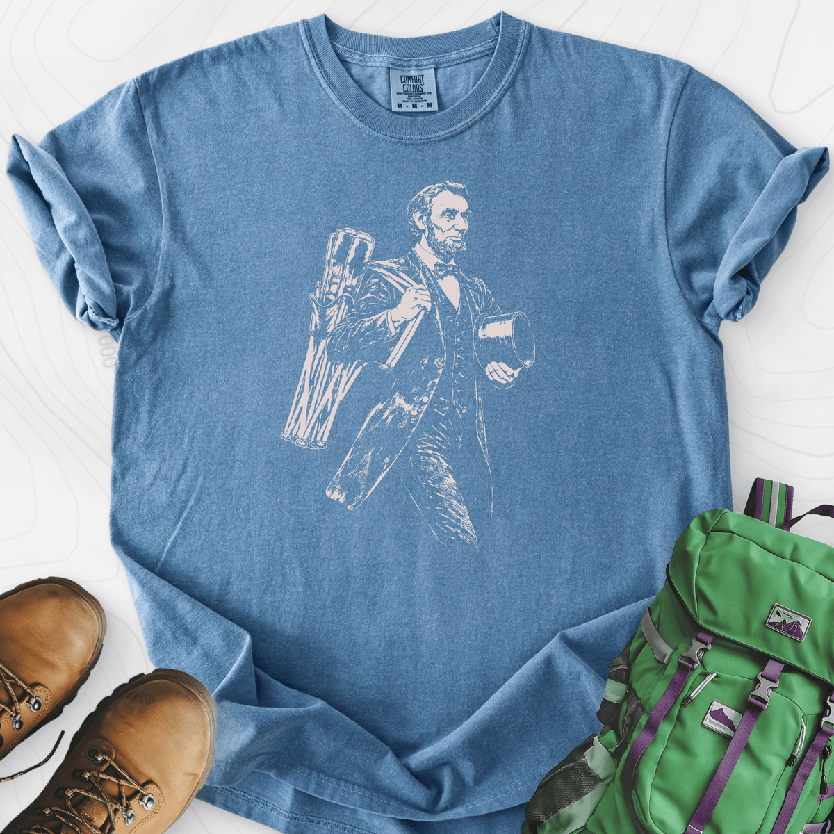 Lincoln Camping Gear T-Shirt Gift For Hiker