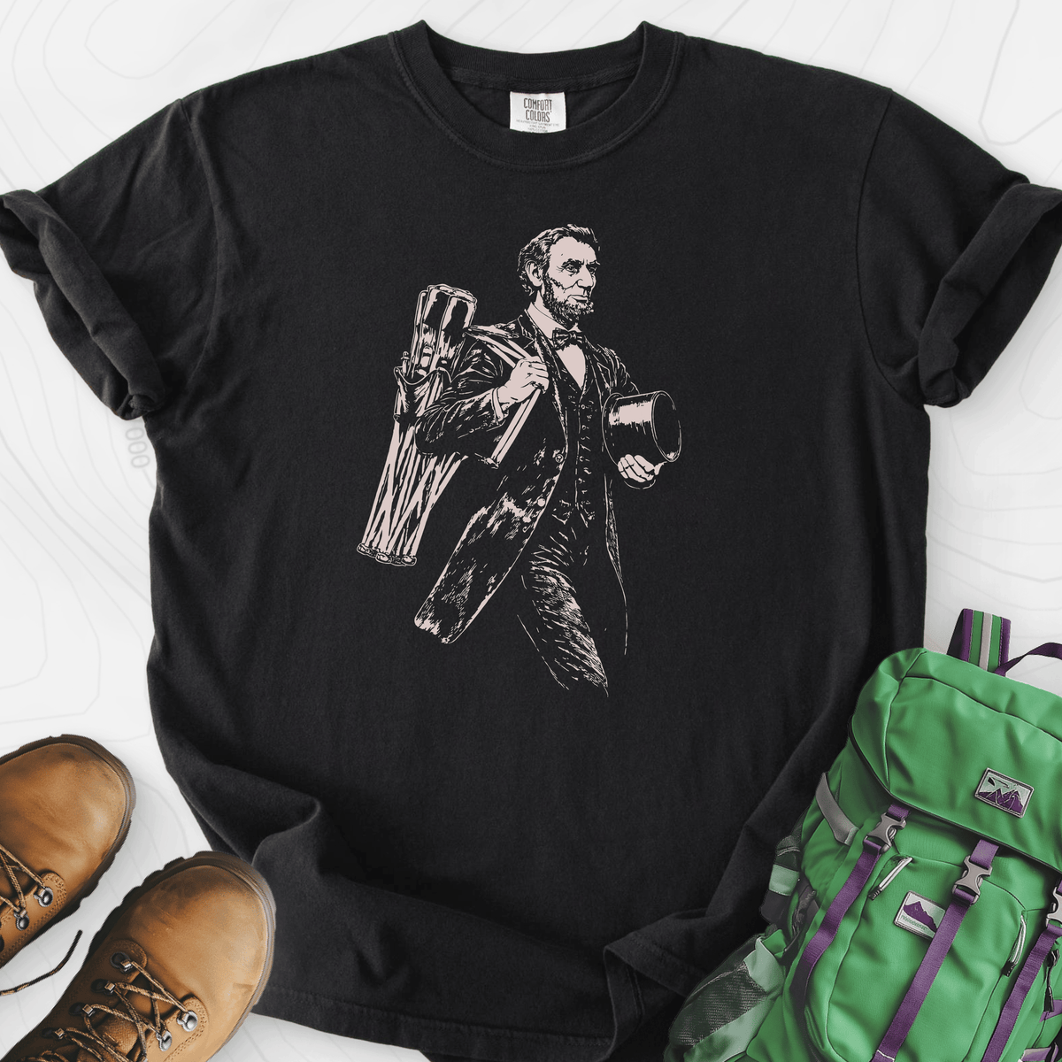 Lincoln Camping Gear T-Shirt Gift For Hiker