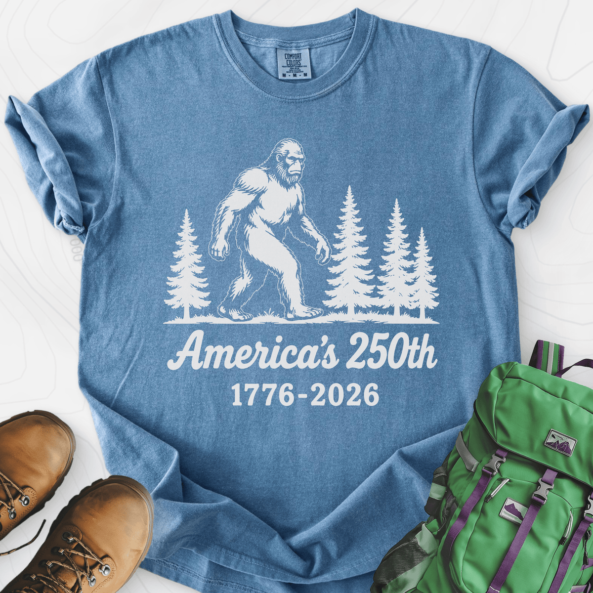 Bigfoot 250th T-Shirt Gift For Hiker