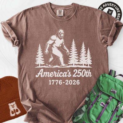 Bigfoot 250th T-Shirt Gift For Hiker