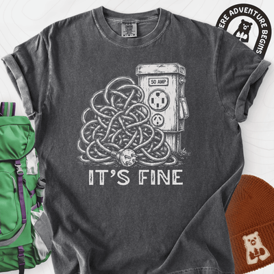 It's Fine T-Shirt Gift For Hiker