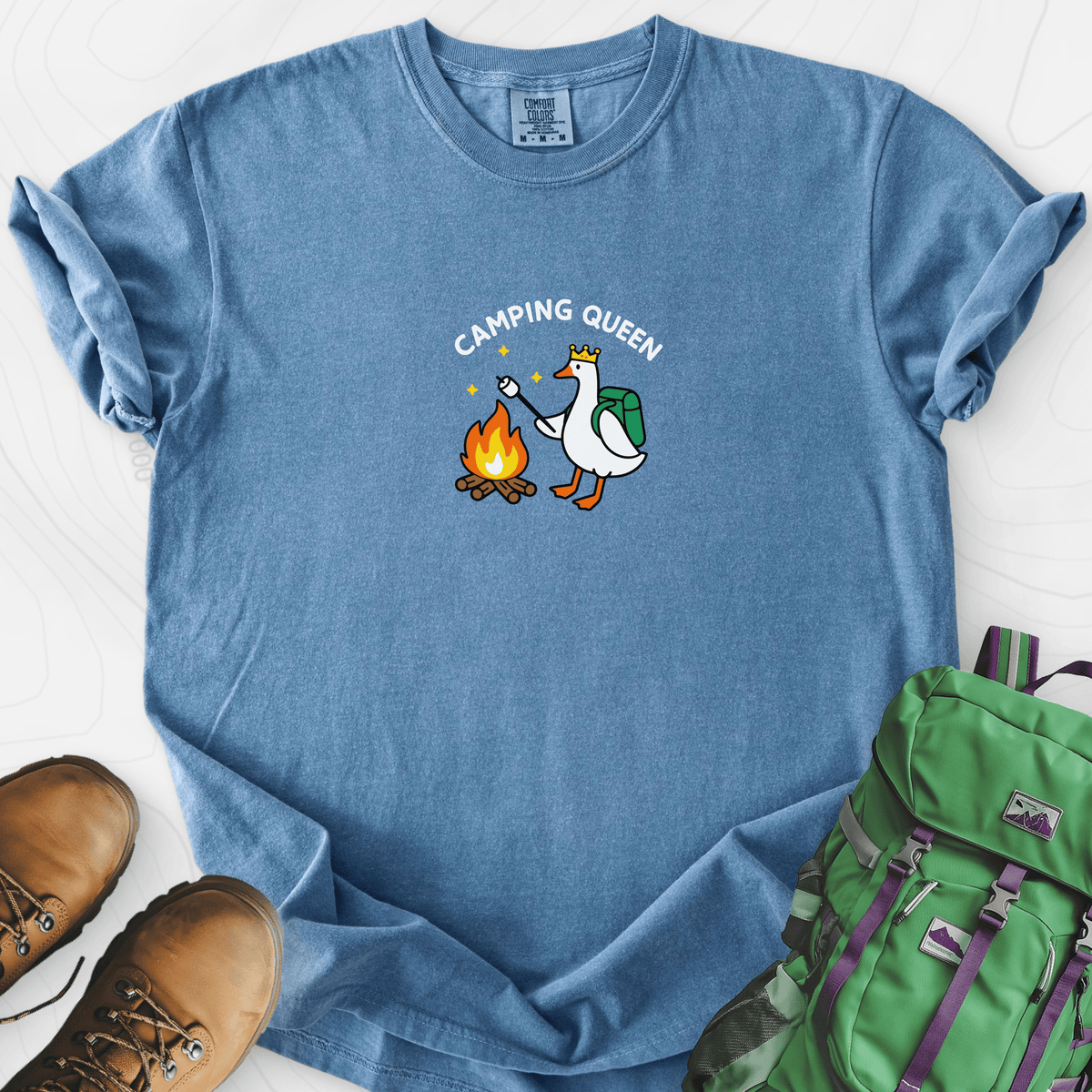 Camping Queen T-Shirt Gift For Hiker
