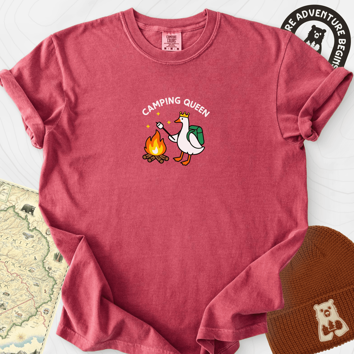 Camping Queen T-Shirt Gift For Hiker