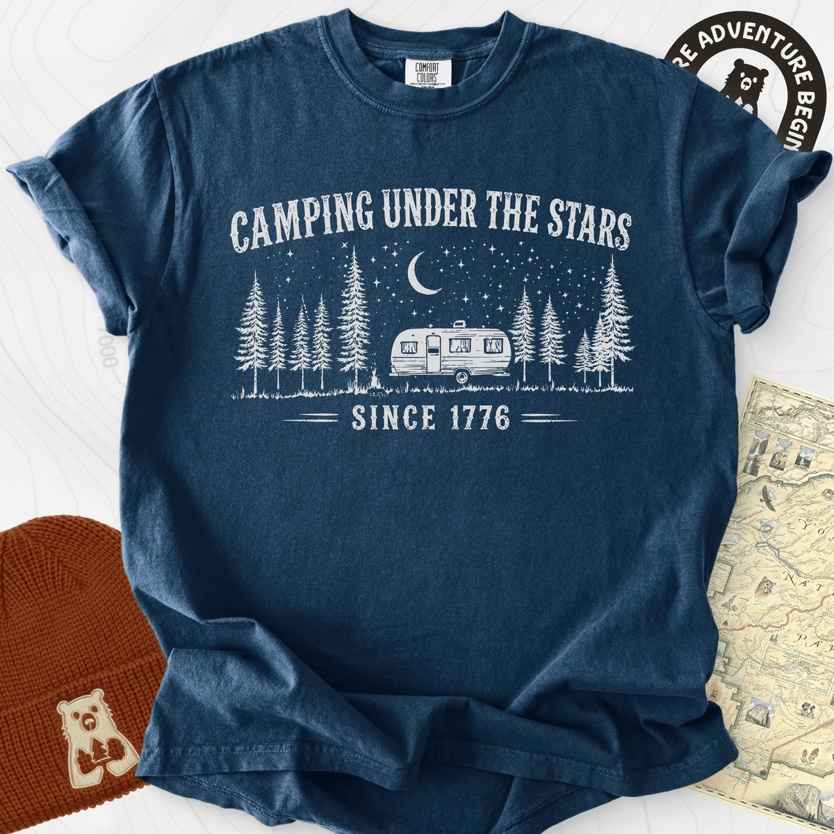 Under the Stars T-Shirt Gift For Hiker