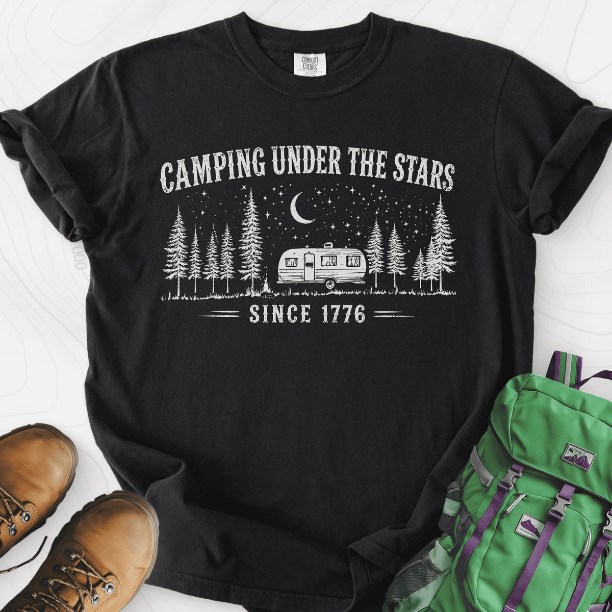 Under the Stars T-Shirt Gift For Hiker