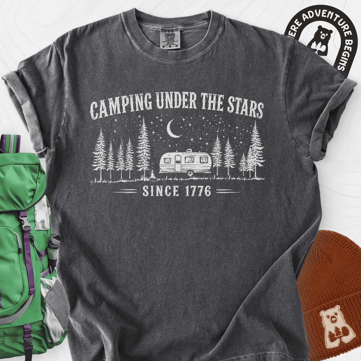 Under the Stars T-Shirt Gift For Hiker