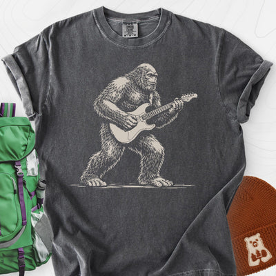 Bigfoot Guitar Solo T-Shirt Gift For Hiker