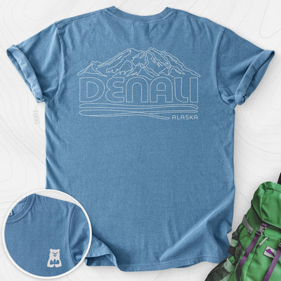 Denali Back Print T-shirt Gift For Hiker
