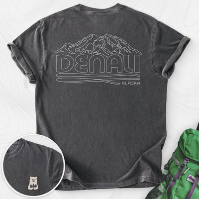 Denali Back Print T-shirt Gift For Hiker