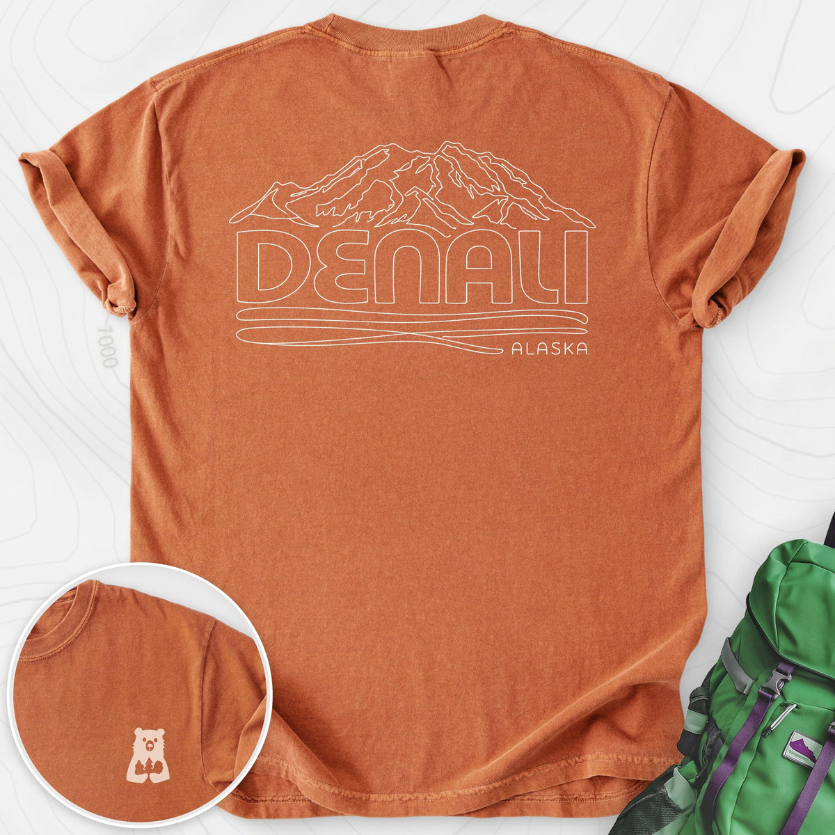 Denali Back Print T-shirt Gift For Hiker