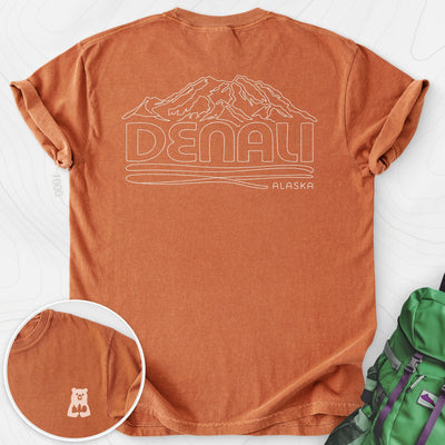 Denali Back Print T-shirt Gift For Hiker