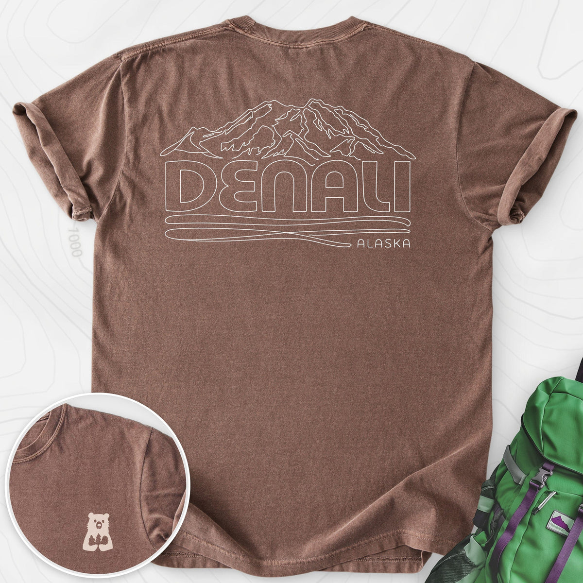 Denali Back Print T-shirt Gift For Hiker