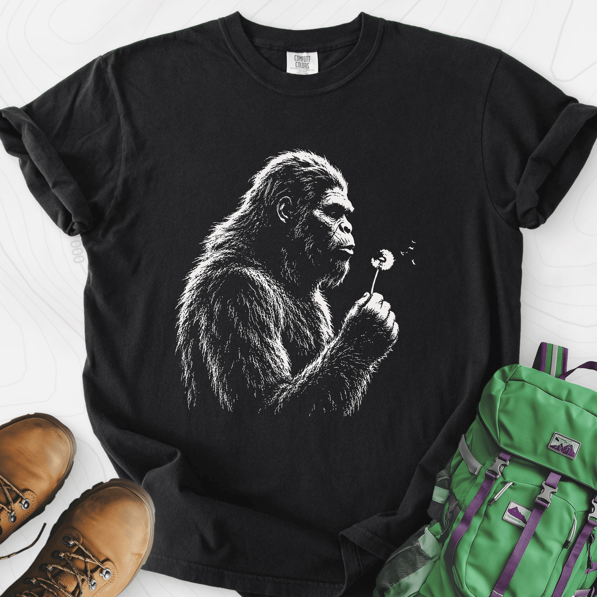 Bigfoot Wish T-Shirt Gift For Hiker