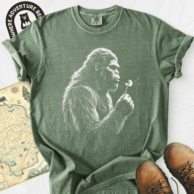 Bigfoot Wish T-Shirt Gift For Hiker