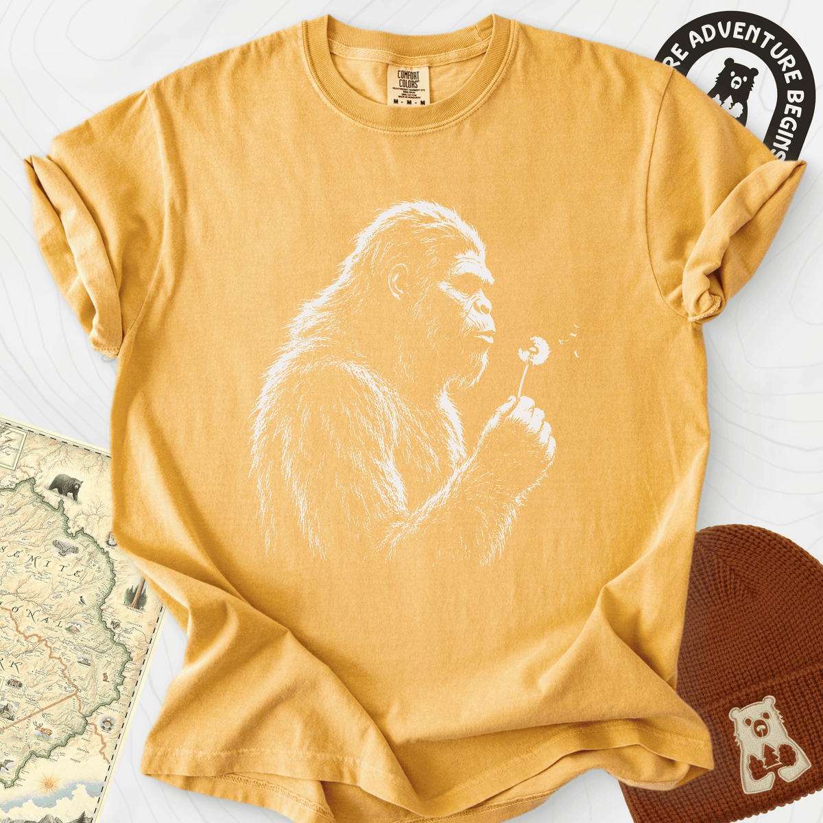 Bigfoot Wish T-Shirt Gift For Hiker