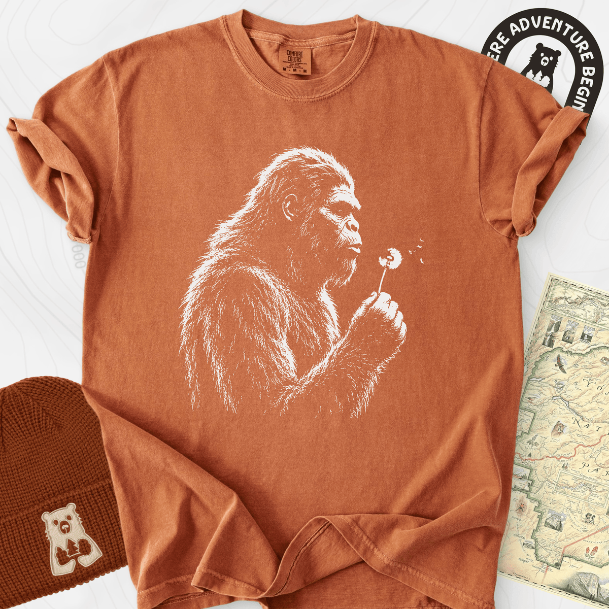 Bigfoot Wish T-Shirt Gift For Hiker