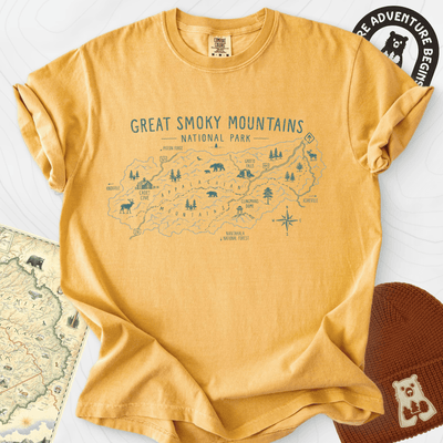 Smoky Mountains Explorer T-Shirt Gift For Hiker
