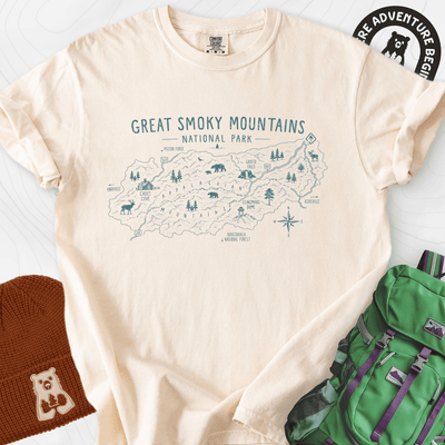 Smoky Mountains Explorer T-Shirt Gift For Hiker