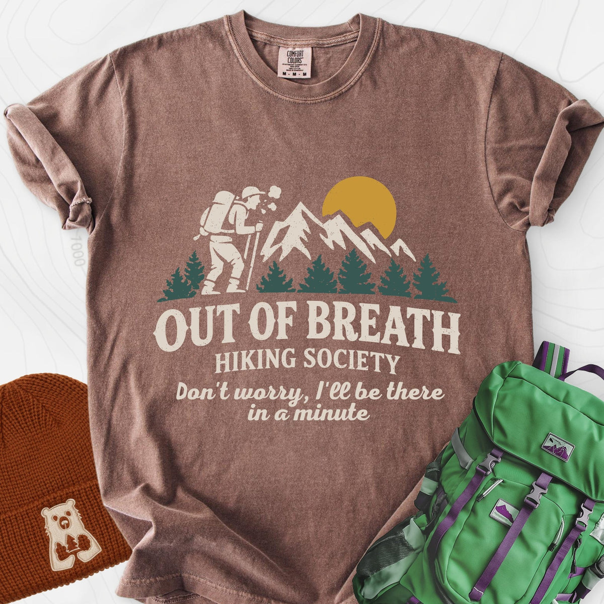 Out Of Breath T-Shirt Gift For Hiker