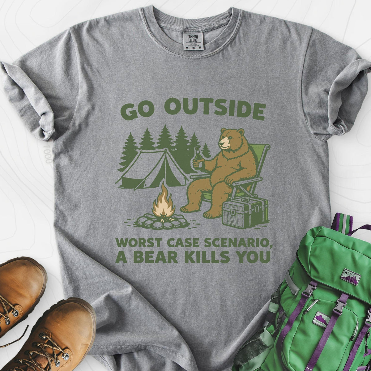 Worst Case Scenario T-Shirt Gift For Hiker